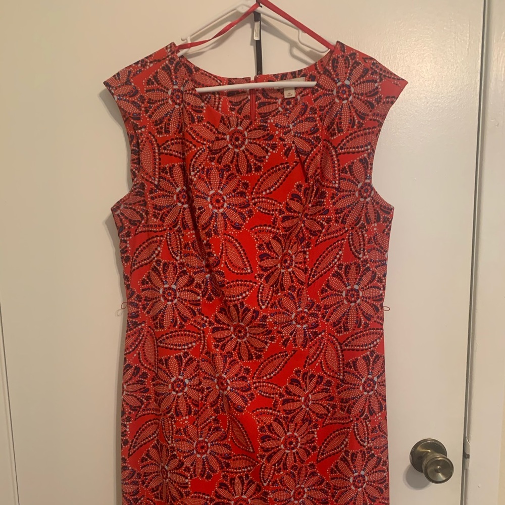 Dress Barn red shift dress - Picture 1 of 4